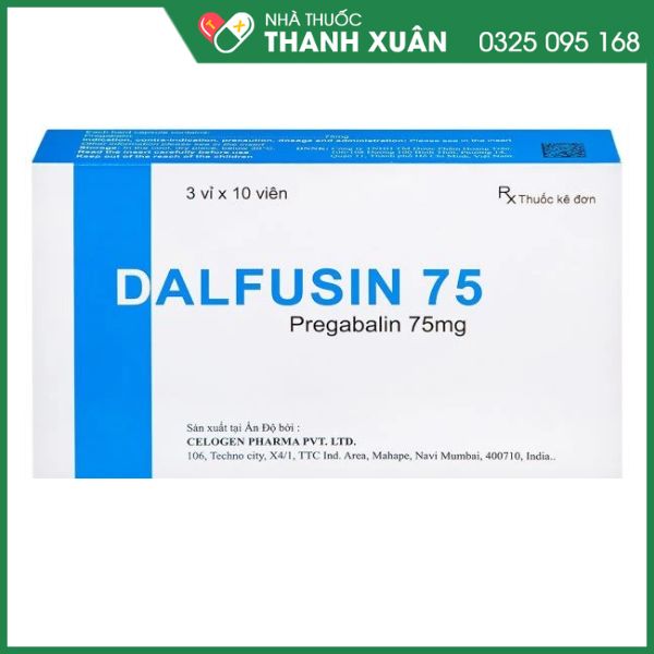 Dalfusin 75 trị động kinh, đau dây thần kinh